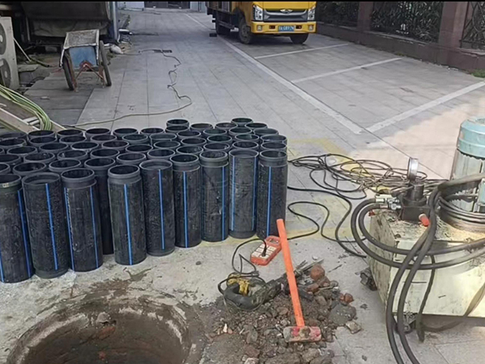 三台PE置换管厂家 DN315置换管 非开挖管短管置换